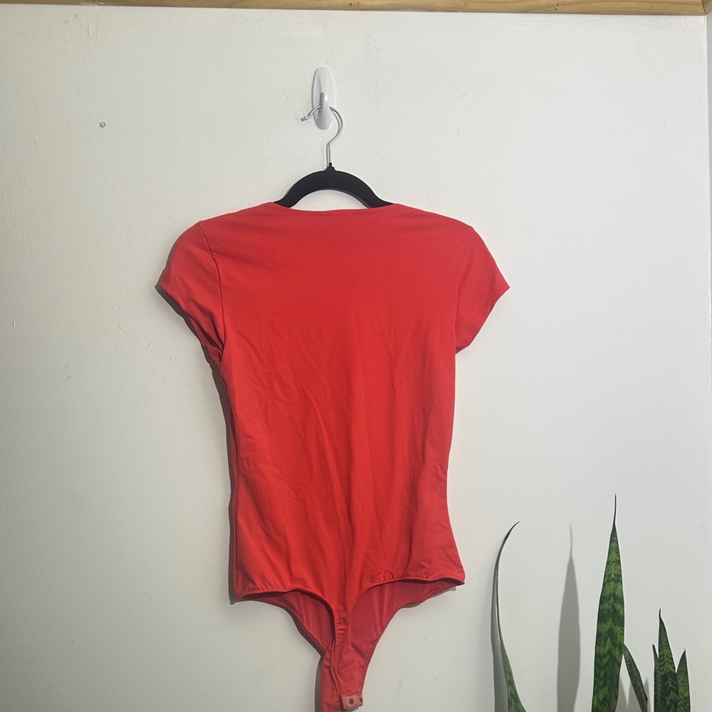 Intimissimi Vibrant Red Square Neck Bodysuit - Picture 3 of 4